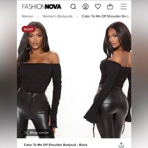 Fashion nova - Cater to me off  shoulder body suit